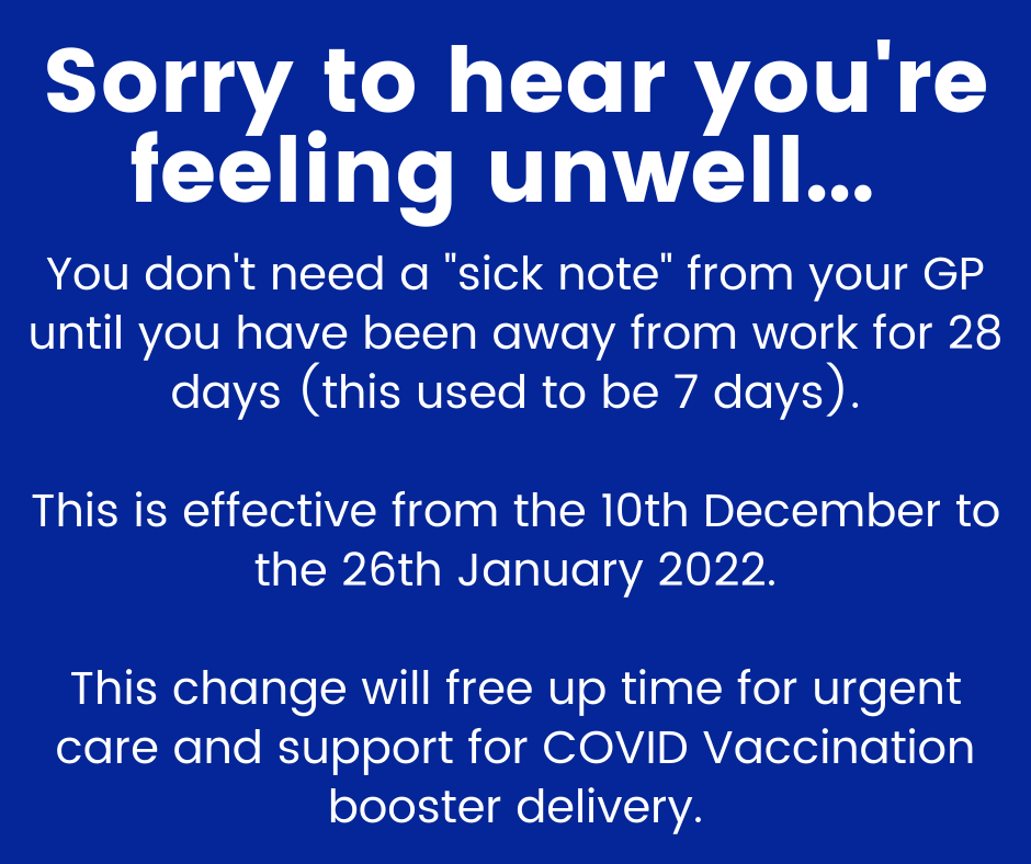 Sick Note Guidance Sick Note Guidance